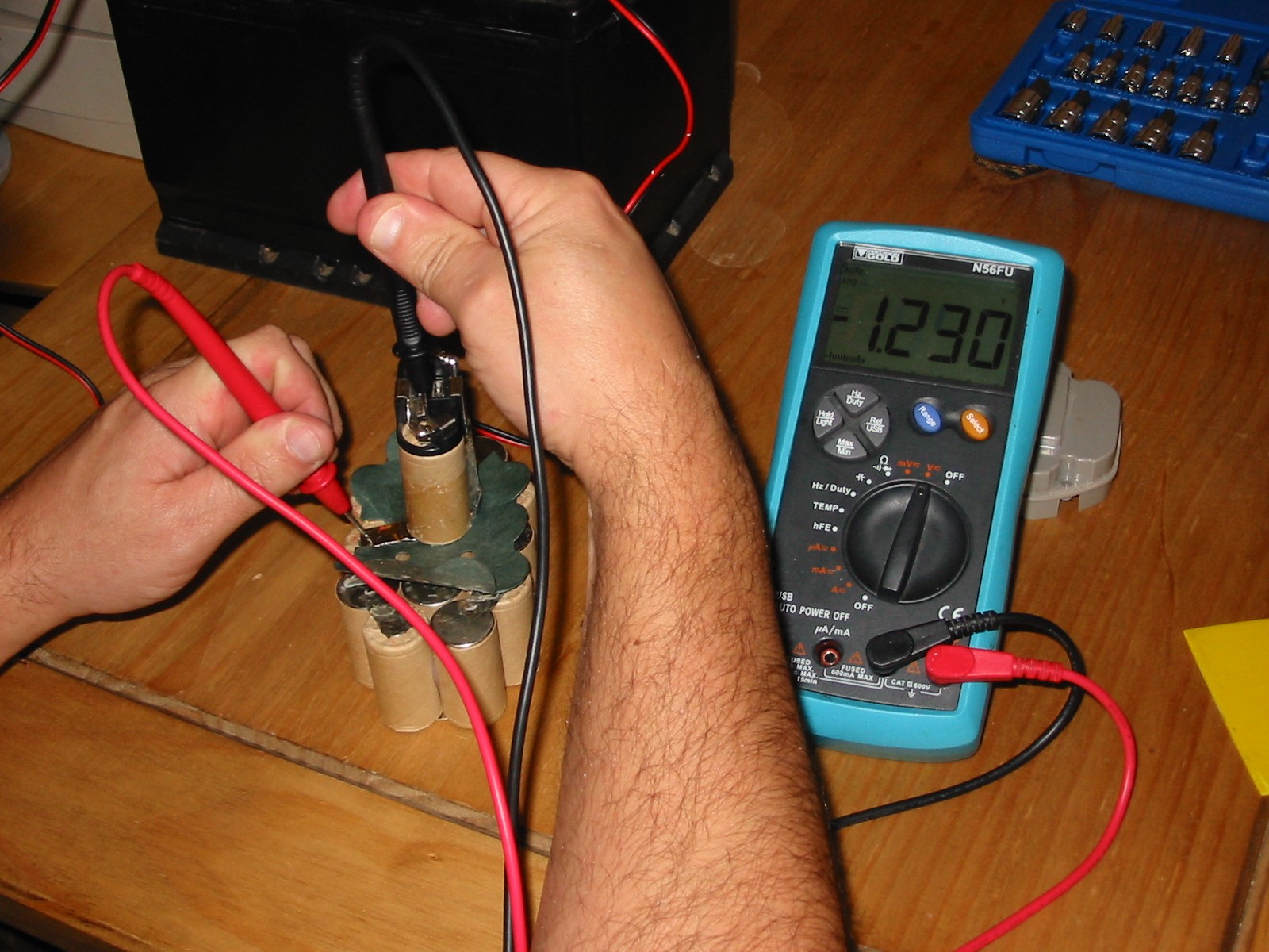 check voltage of the battery for reference voltage 2 dismantle battery 